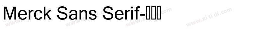 Merck Sans Serif字体转换